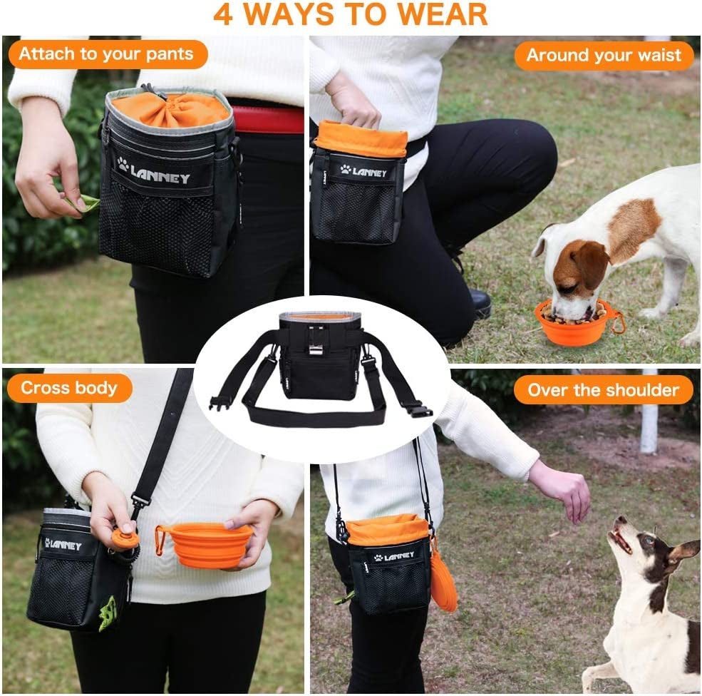 Dog Treat Pouch with Waist Belt, Pet Training Bag v2